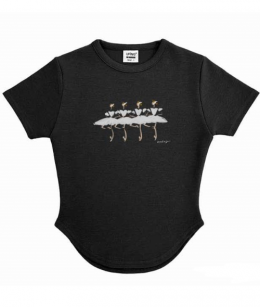 VERONICA J - LESSON TOP - NO.1 SWAN LAKE -BLACK