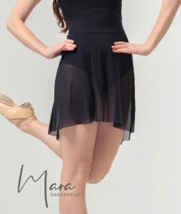 Mara Dancewear - Short Mesh Skirt (Black)