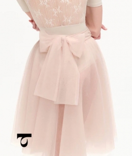 Typha - Layered Rehearsal Tutu with Bow-Tie Waistband