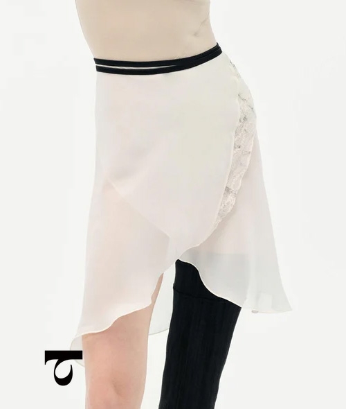 Typha - Midi One Skirt With Lace Accents