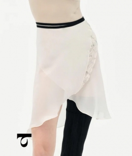 Typha - Midi One Skirt With Lace Accents