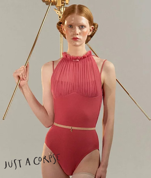 JAC - RUCHED DOLL mockneck leotard