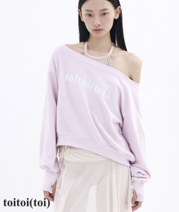 [4차 Reorder] Toitoi - Toitoi(toi) Drape Shoulder Sweatshirts _ Pale Pink