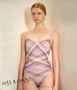 JAC - TULLE PLIE printed camisole leotard