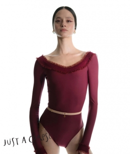 JAC - ELEANOR sweetheart neckline leotard w/ sleeves