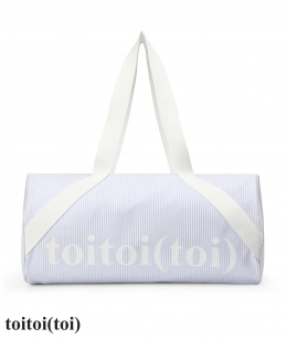 Toitoi - Slant Duffle Bag _ Blue/White Stripe