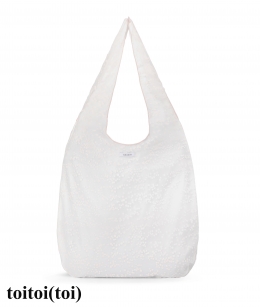 Toitoi - Dot Mesh Bag _ White/Pink Dot