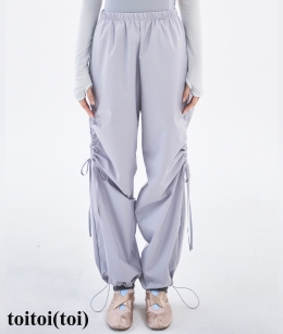 [Reorder]Toitoi - Bow Warm-up Pants _ Light Grey