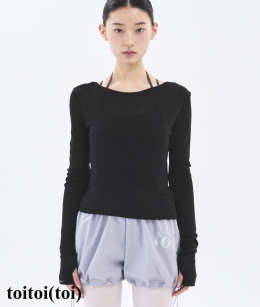 [2차 Reorder]Toitoi - Twist Back Tee _ Black