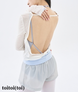 [2차 Reorder]Toitoi - Twist Back Tee _ Ivory