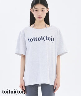[4차 Reorder]Toitoi - Toitoi(toi) Drape Shoulder Tee _ Cloud Melange