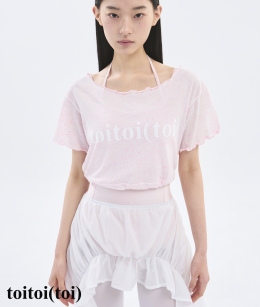[3차 Reorder]Toitoi - Sparkling Crop Tee _ Milk Pink