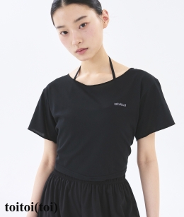 [3차 Reorder]Toitoi - Circle Back Crop Tee _ Black