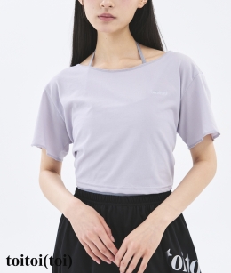 [3차 Reorder]Toitoi - Circle Back Crop Tee _ Grey Lavender