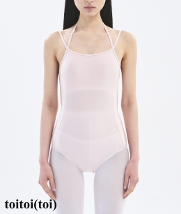 Toitoi - Double Strap Leotard _ Shiny Pink