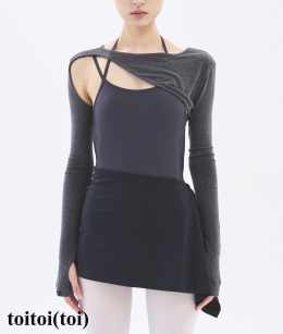Toitoi - Contour Shrug _ Marl Grey