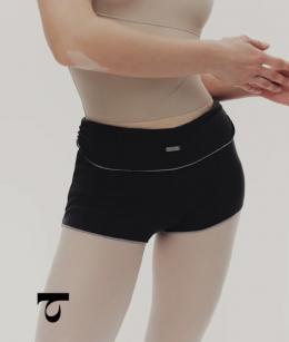 Typha - Pop Color Ruffle Fold-Over Shorts