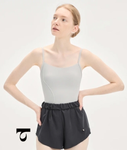Typha - Minimalist Pressure-Free Leotard in Muted Colors *스크래치세일*
