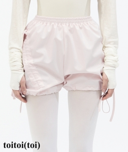 Toitoi - Bow Warm-up Shorts _ Light Pink