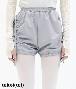 Toitoi - Bow Warm-up Shorts _ Light Grey
