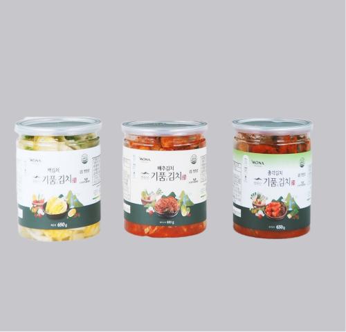 기품은 김치 650g 3종 (배추,총각,백김치)