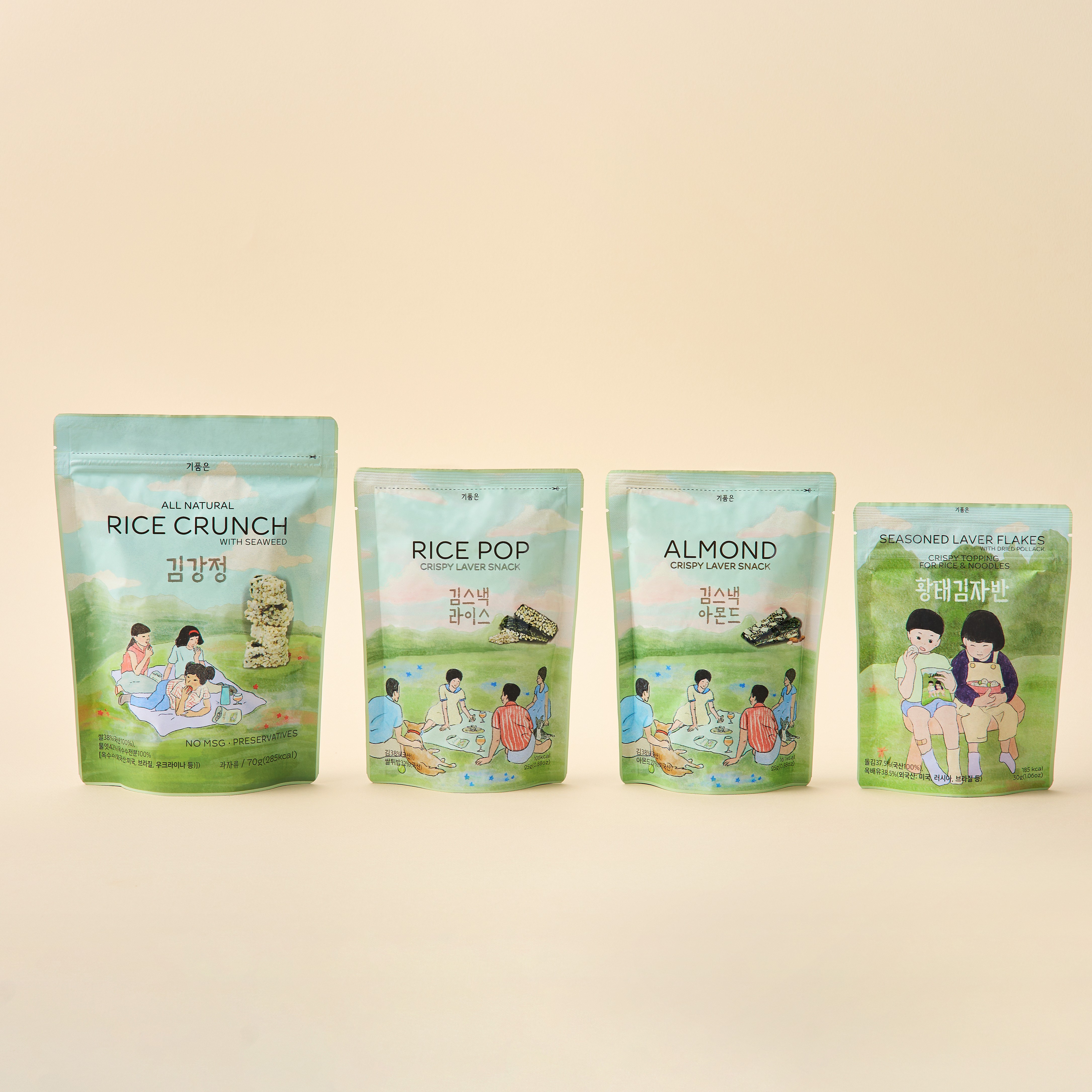 김 종합세트(황태곱창김 3캔 + 김자반,김강정,김스낵 2종)