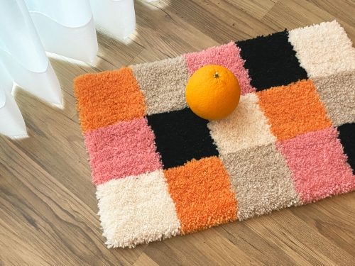 Retro Grid Rug