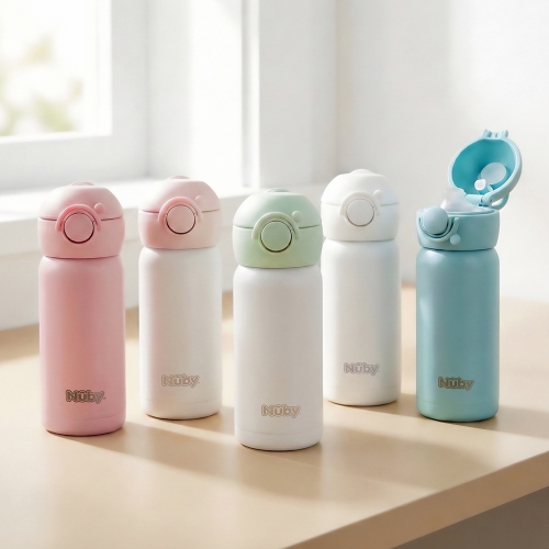 누비 스텐 원터치 물병(300ml)
