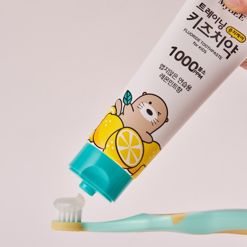 마이비 트레이닝 충치케어 키즈치약 (레몬민트향) 100g