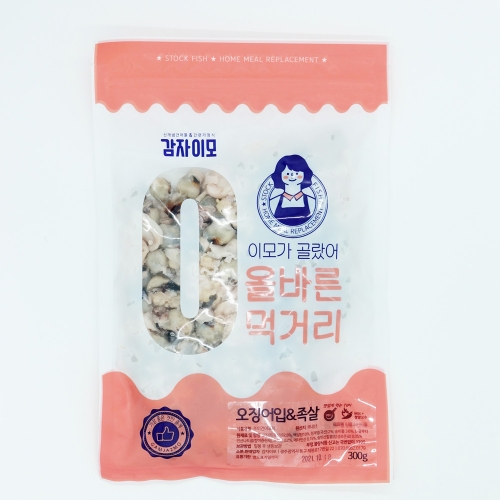 국내산 반건조 조미 오징어입 300g 버터증정