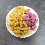 건간한 간식 오트밀 귀리 강정 100g / 자색고구마,검은깨,호두맛