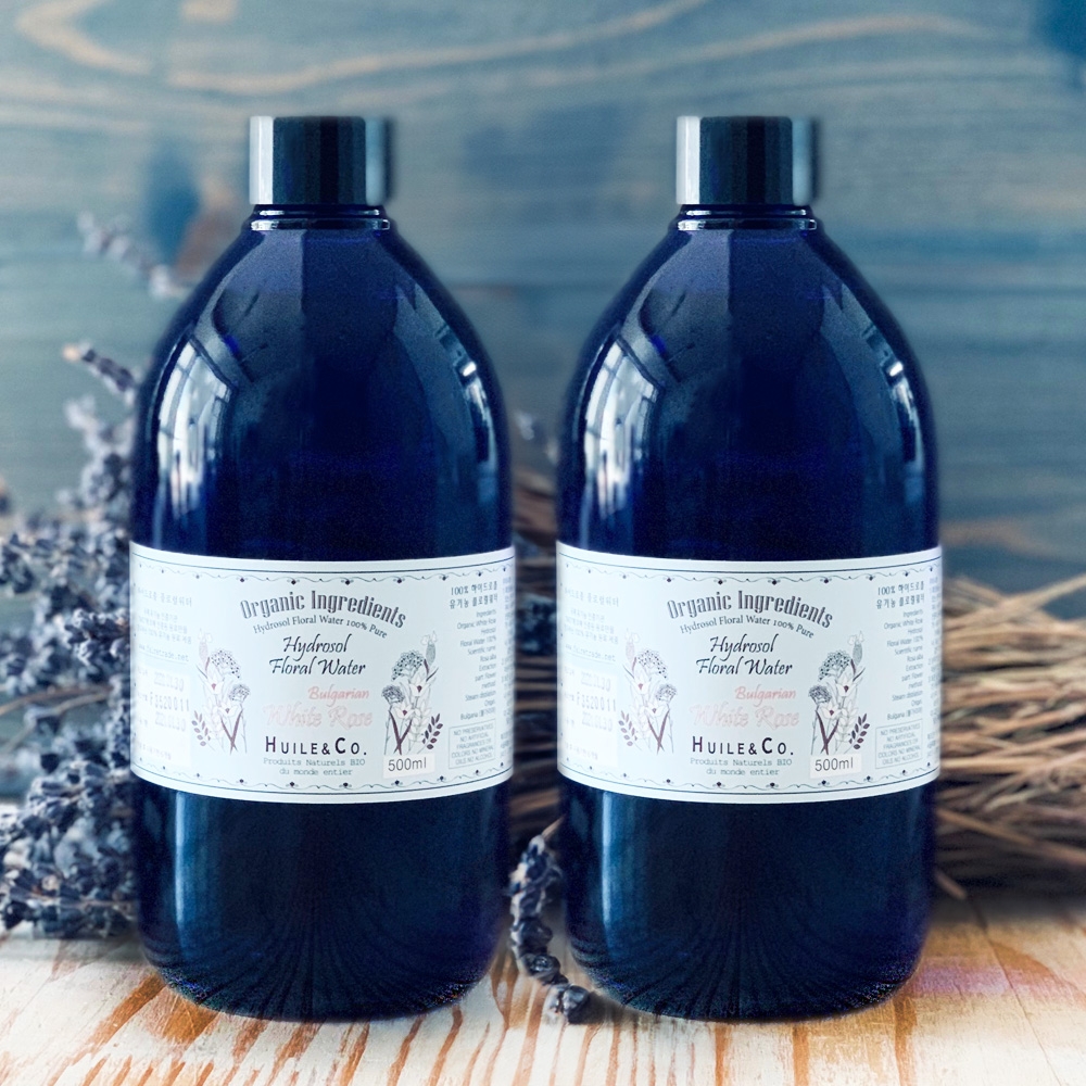 유기농 플로럴워터 - 로즈 화이트 1리터 (500ml 2병)