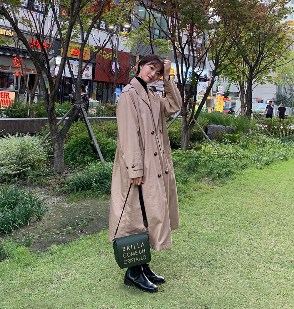 BBYB @s2eun_e #OOTD MARCE Shoulder Bag (Moss Khaki)