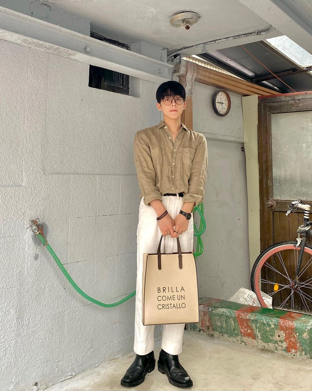 @d.of.j.c #OOTD BBYB MARCE Slim Unisex Tote Bag (Sand Ivory)