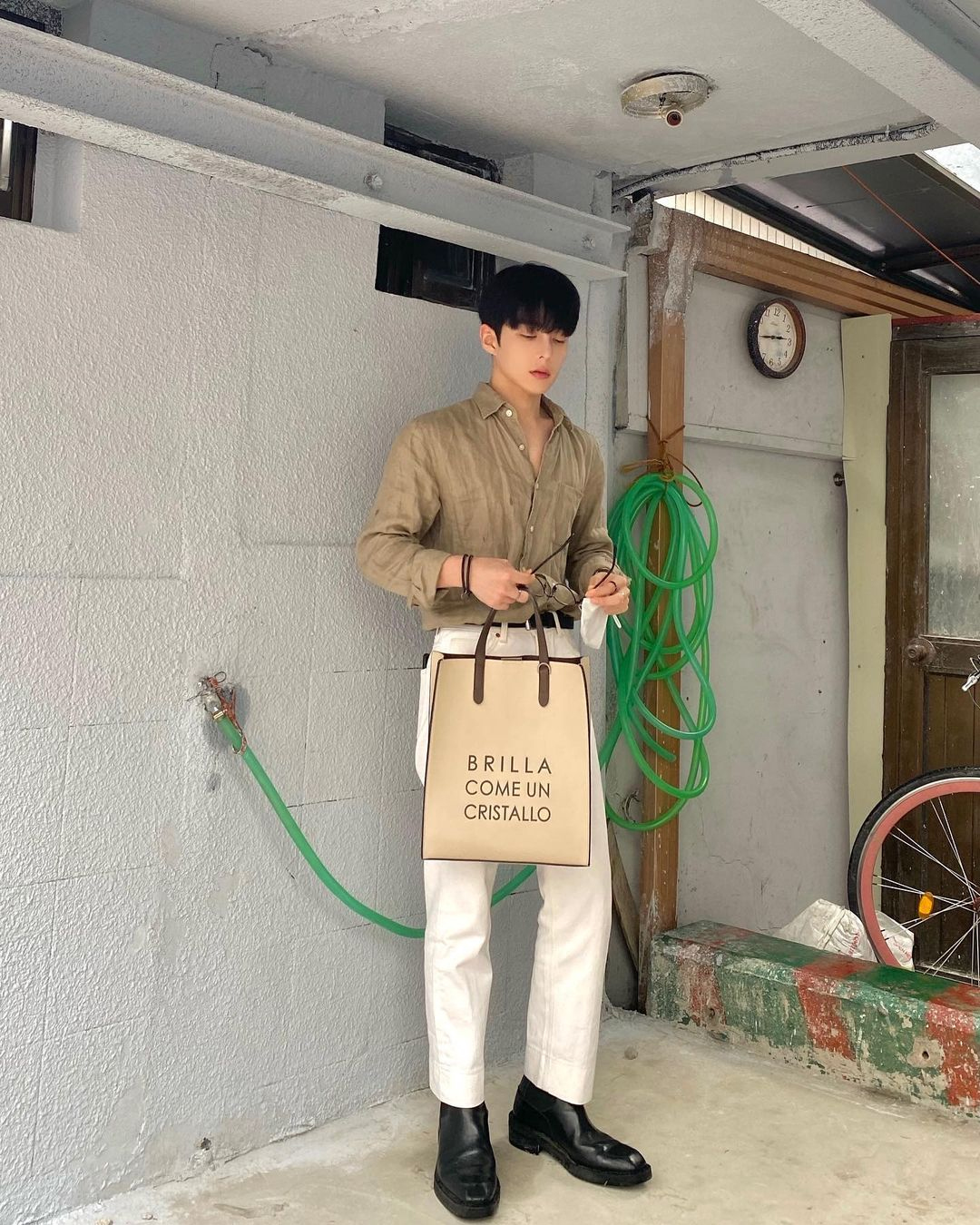 @d.of.j.c #OOTD BBYB MARCE Slim Unisex Tote Bag (Sand Ivory)