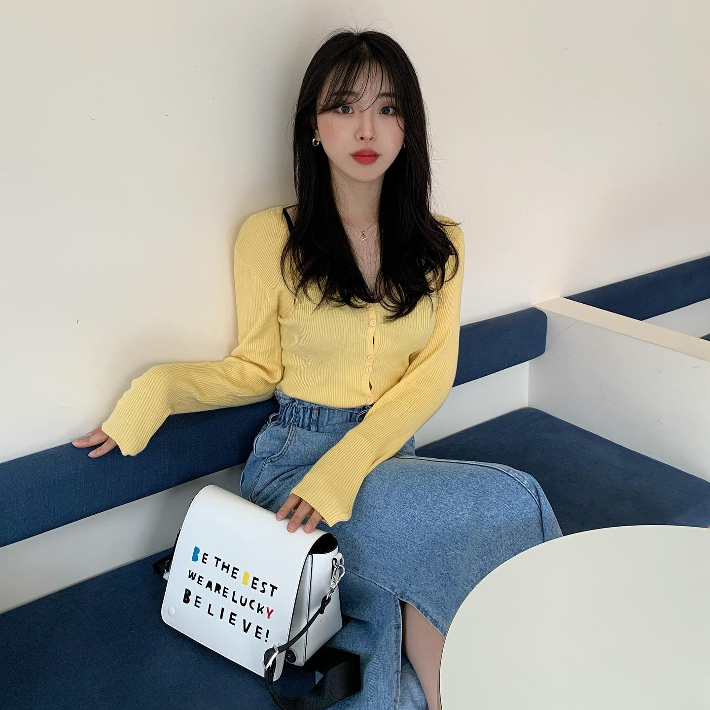 [@leedahyung_] MARCE Shoulder Bag (Titanium White) | Karim Rashid