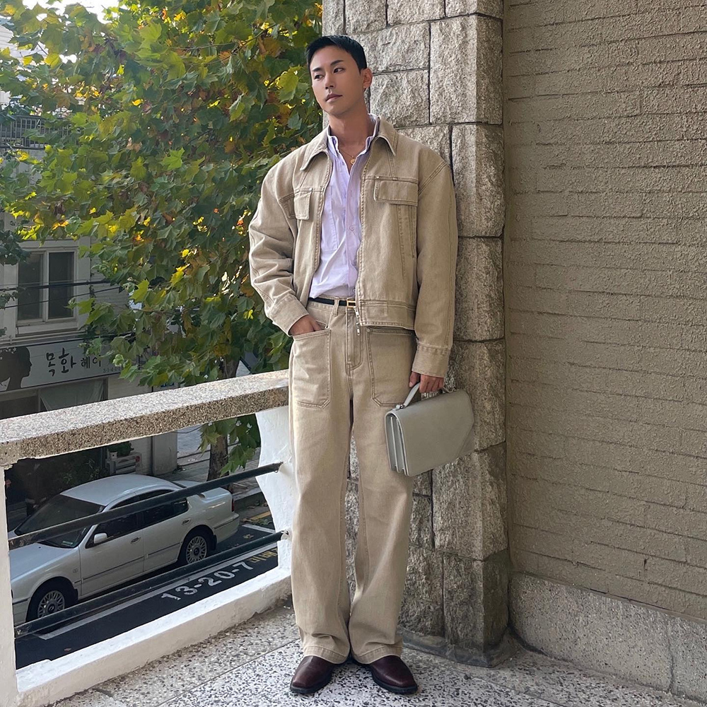 [@jjyy__kim] Mago Unisex Satchel Cross Bag (Dove Grey) | Karim Rashid