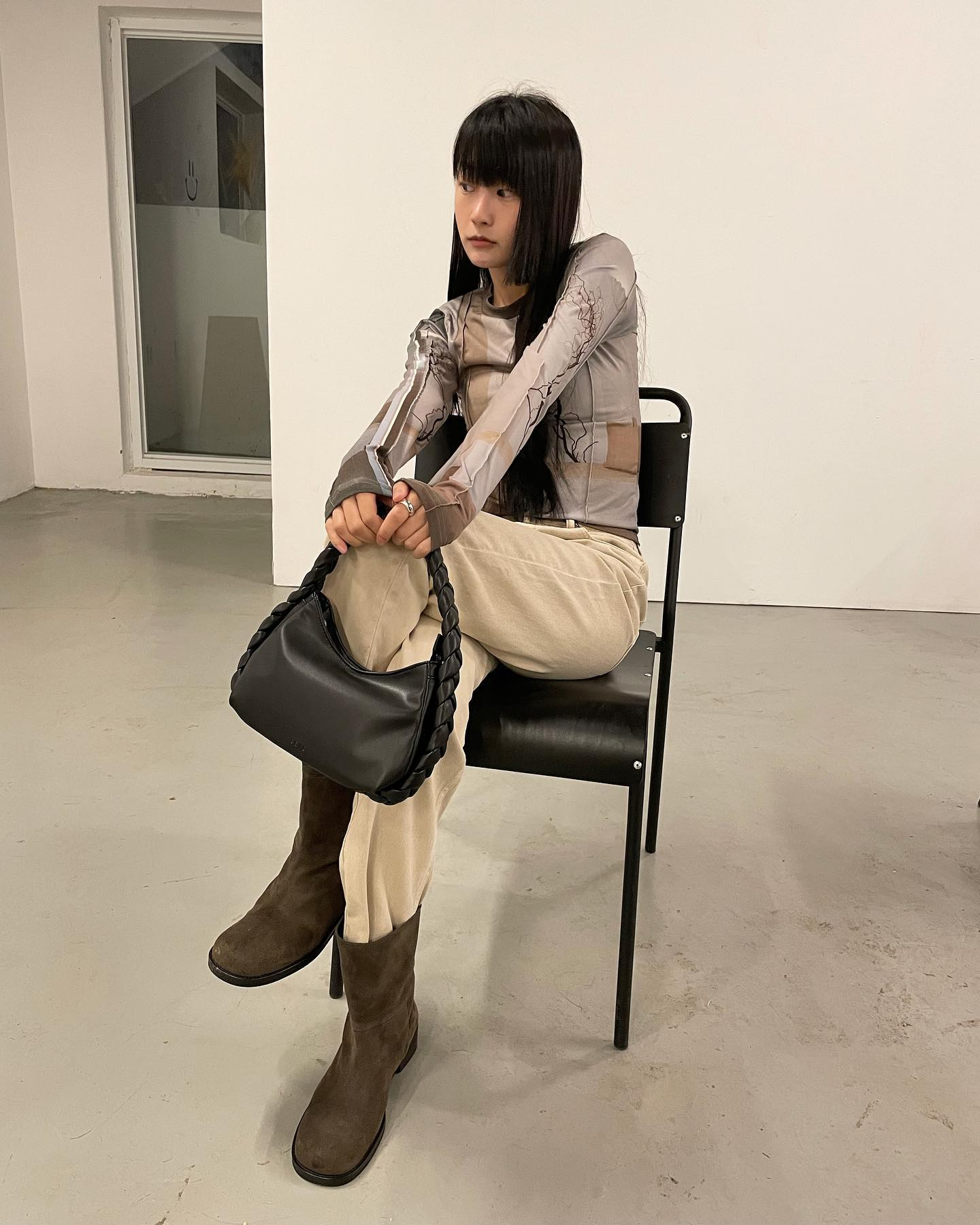 BBYB @sooooorok #OOTD Merr Tote Bag (Jade Black)