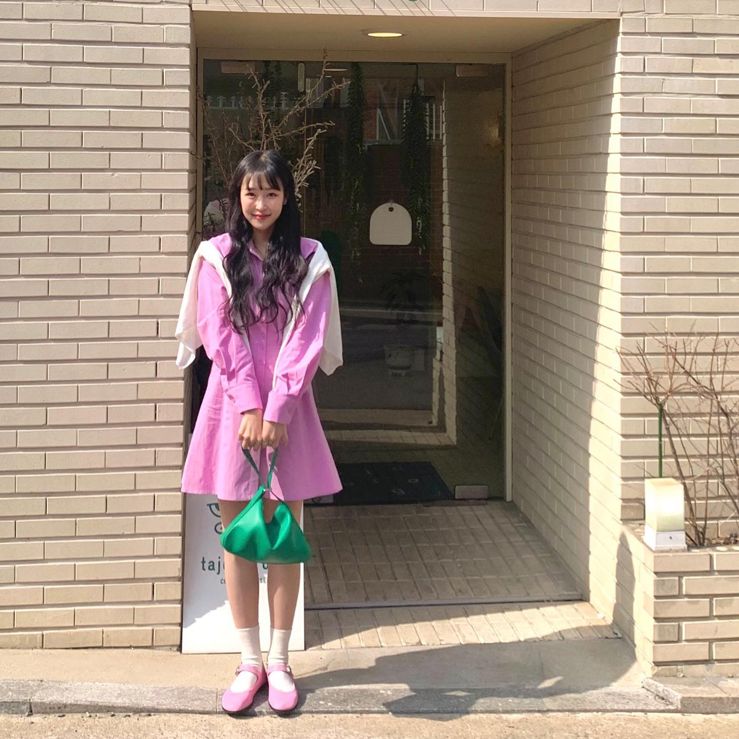 @yunaring__ #OOTD [BBYB X 황보] BO.Y Bag 보이백 (Green)