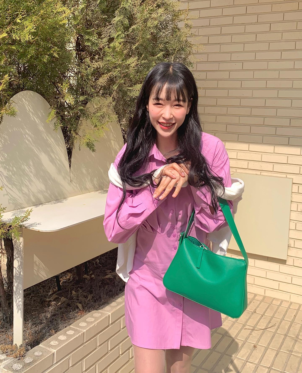 @yunaring__ #OOTD [BBYB X 황보] BO.Y Bag 보이백 (Green)