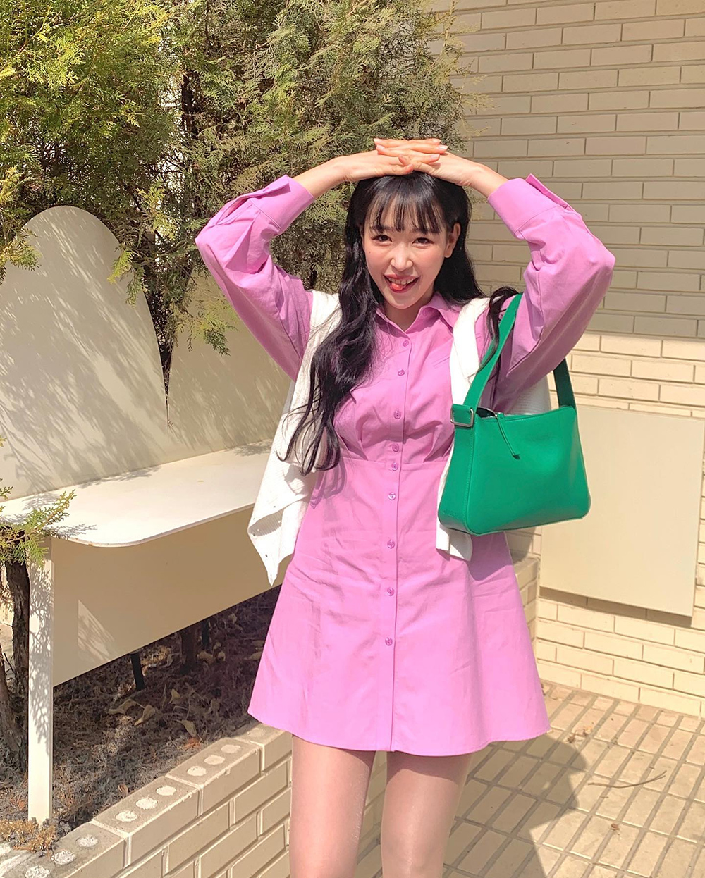 @yunaring__ #OOTD [BBYB X 황보] BO.Y Bag 보이백 (Green)