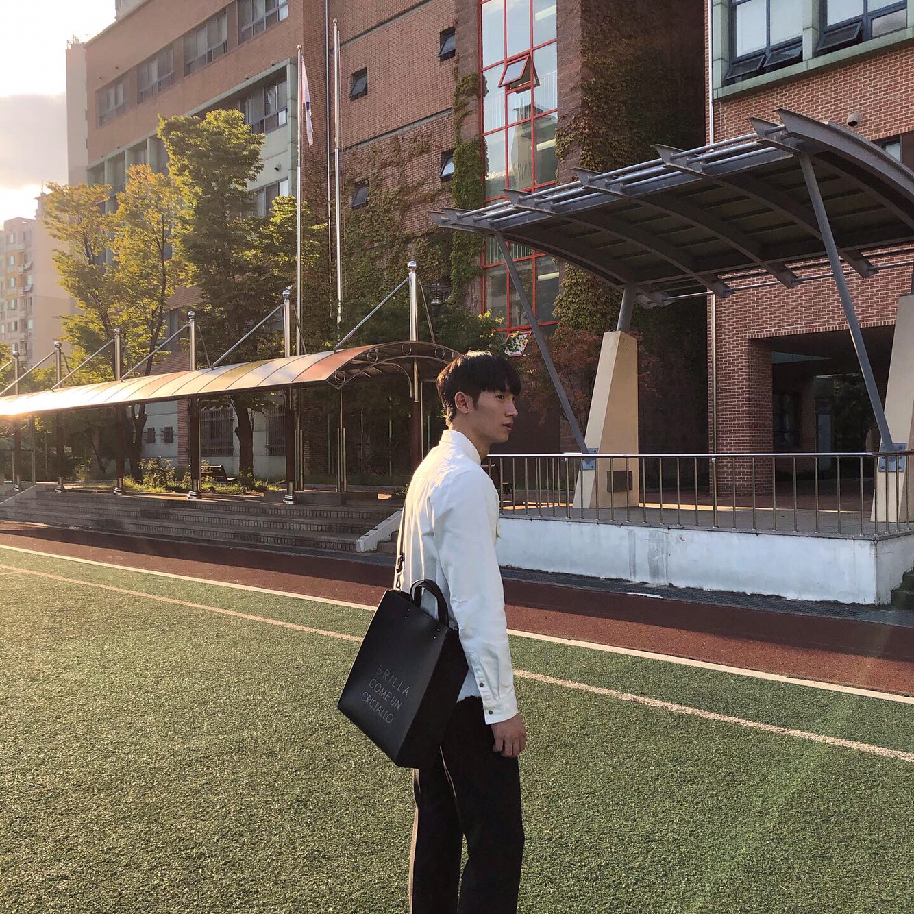 [@_leejaeyoung_] MARCE Unisex Tote Bag (Glow Black) | Karim Rashid