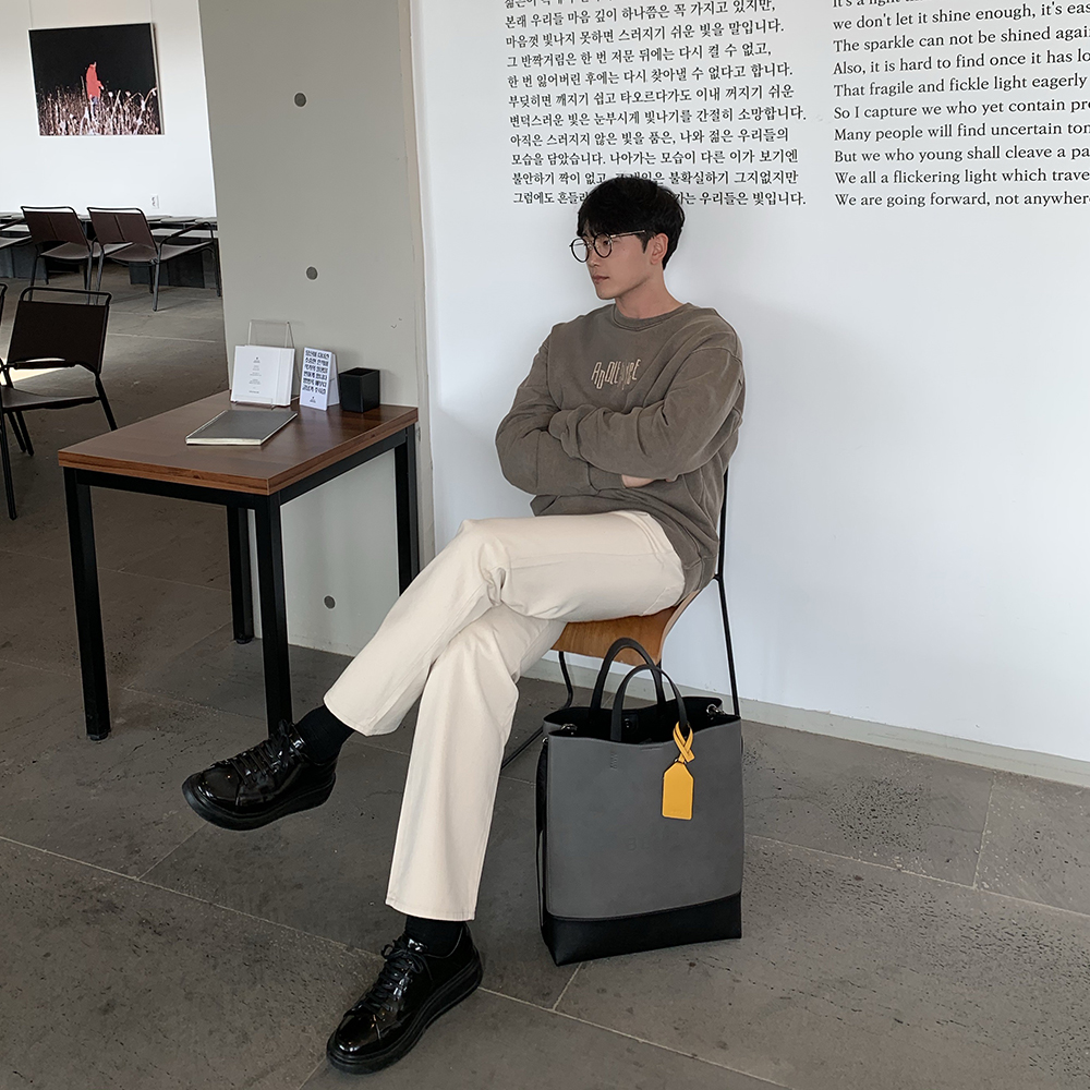 [@done__u] BRUNI Unisex Tote Bag (Charcoal Grey) | Karim Rashid
