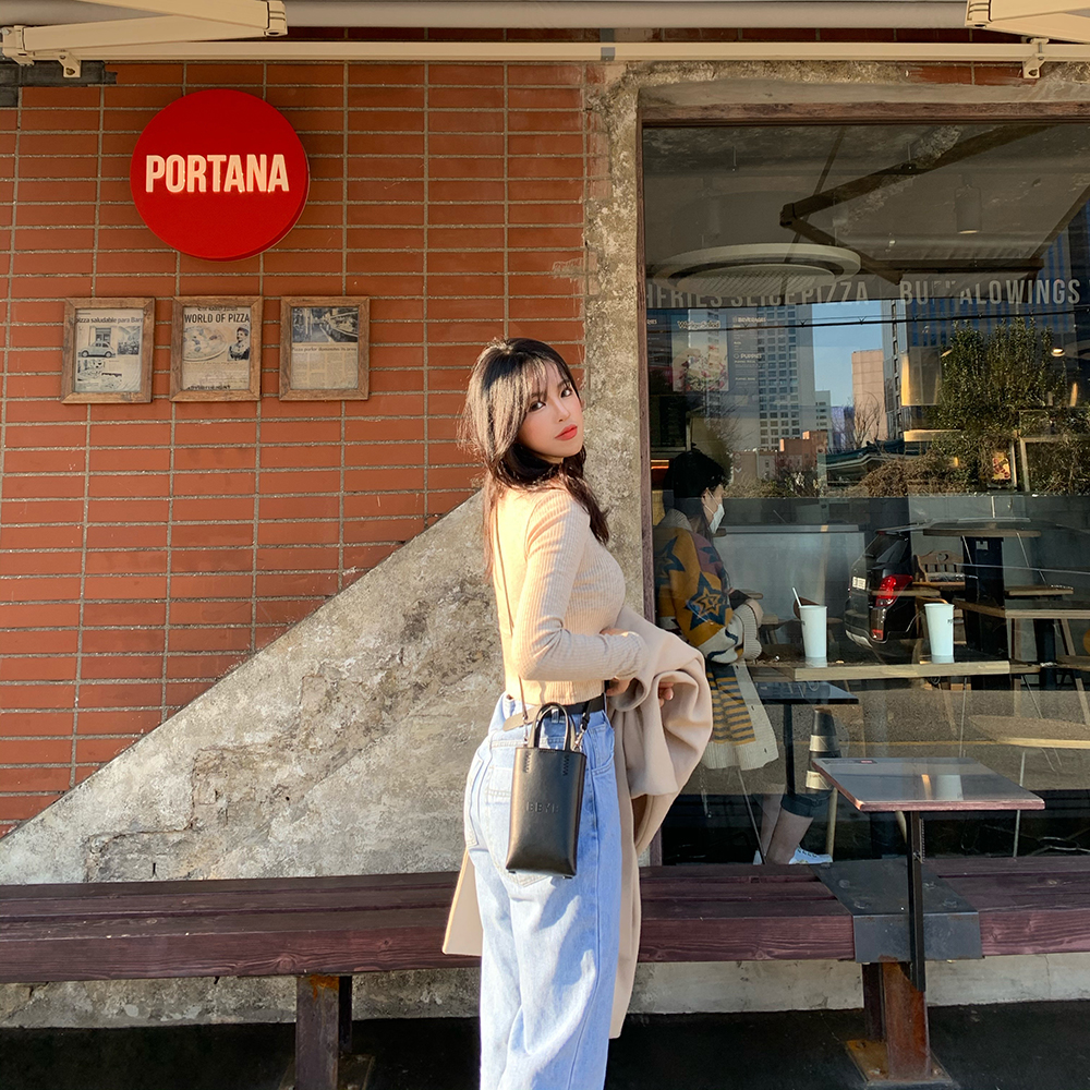 [@snuux.hs] BRUNI Micro Mini Bag (Jade Black) | Karim Rashid