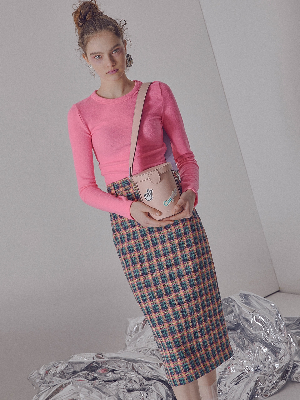 Tindy Cylinder Bag (Peach Blossom)