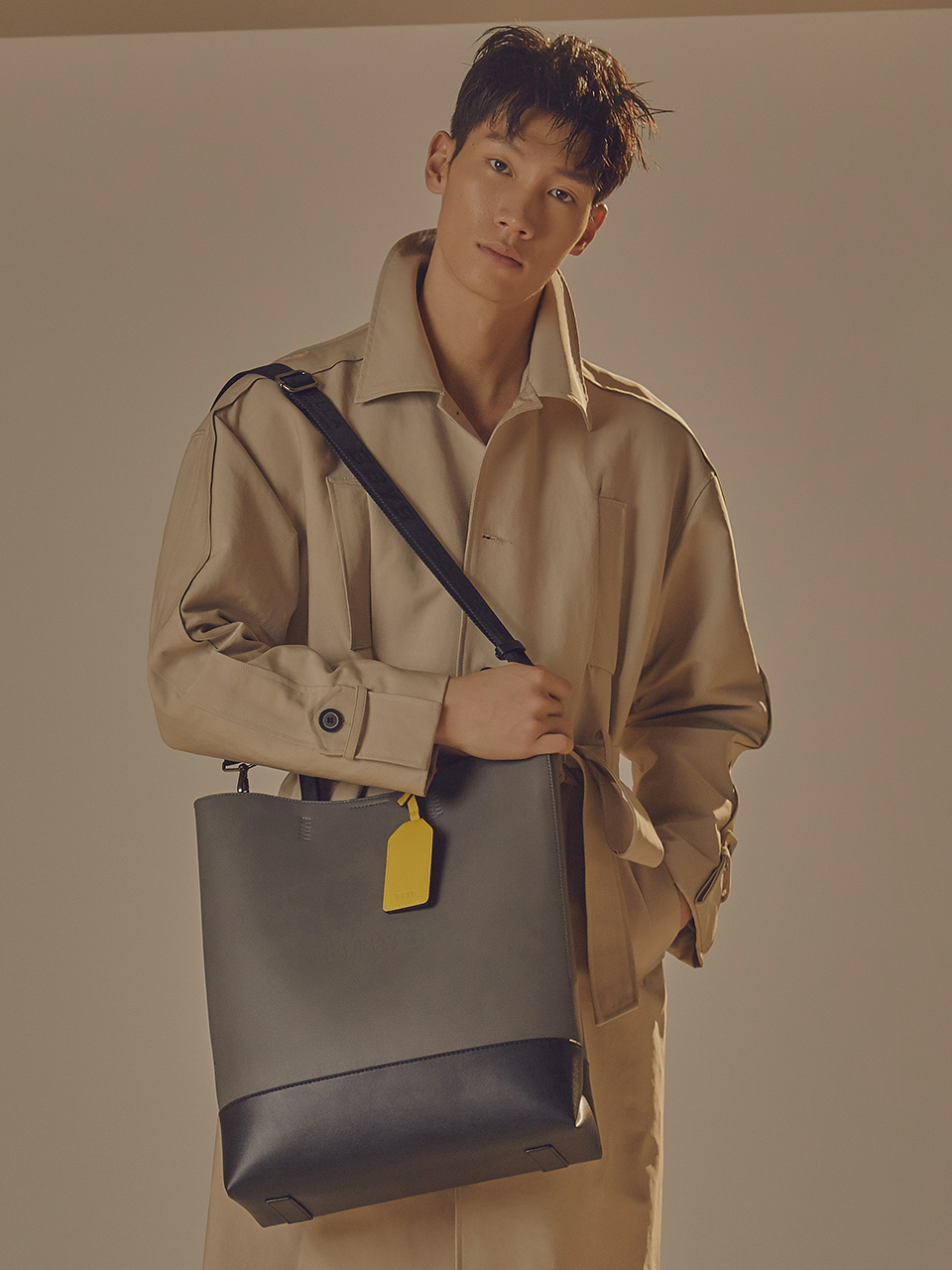 BRUNI Unisex Tote Bag (Charcoal Grey)