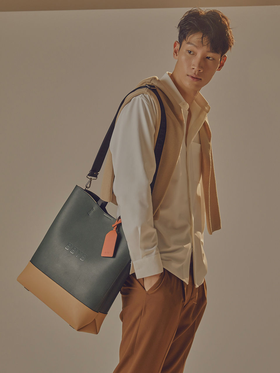 BRUNI Unisex Tote Bag (Eden Green)