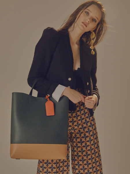 BRUNI Unisex Tote Bag (Eden Green)