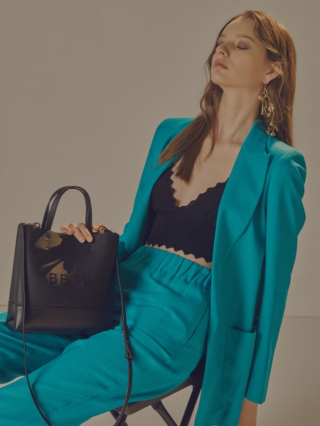 BRUNI Small Tote Bag (Jade Black)