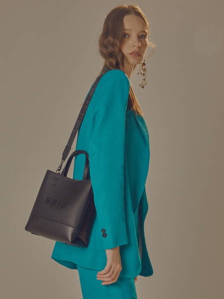 BRUNI Small Tote Bag (Jade Black)